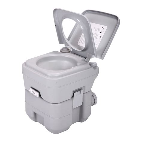 Ktaxon 20L Portable Outdoor Camping Flushing Toilet WC Commode ...