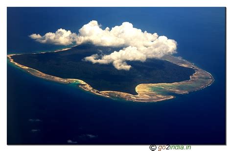 go2india.in : Aerial view of North Sentinel island of Andaman