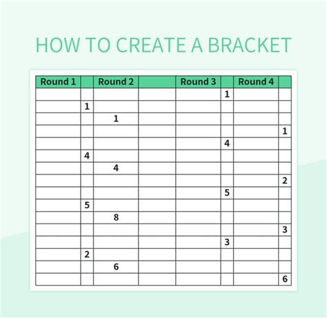 How To Create A Bracket Excel Template And Google Sheets File For Free ...