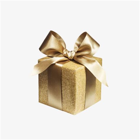 Gold Wrapped Gift Box, Gift Clipart, Atmosphere, Solid PNG Transparent Clipart Image and PSD ...