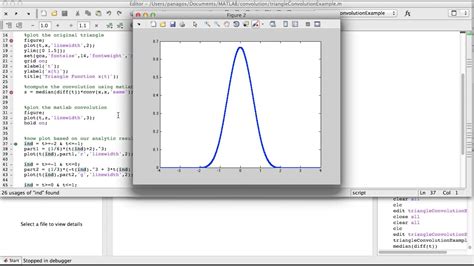 Convolution Integral Example 04 - Convolution in Matlab (2 Triangles) - YouTube