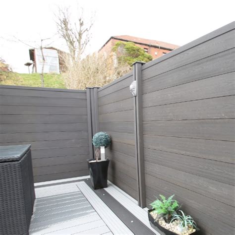 Platinum Grey Composite Fencing | Teckwood UK Suppliers