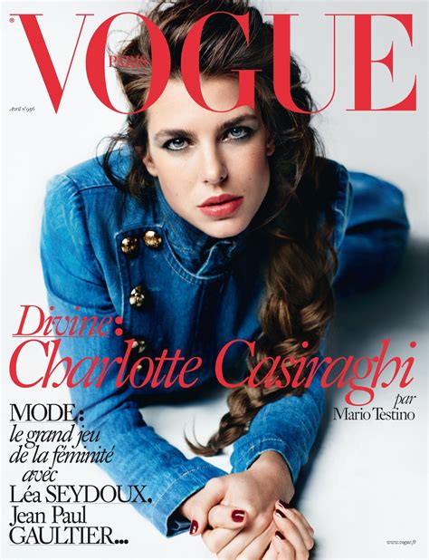 Charlotte Casiraghi - Vogue Paris Magazine April 2015 Issue • CelebMafia