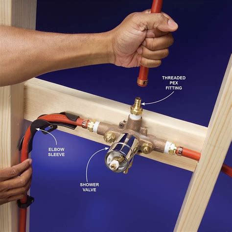 Plumbing With PEX Tubing | Shower plumbing, Pex plumbing, Pex tubing