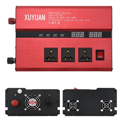 1500w Power Converter 12V to 110V Auto Car Power Converter Inverter ...