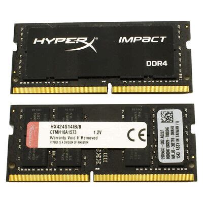 HyperX Gaming Laptop Sodimm Ram Memory sticks 16GB (2 x 8GB) Pair ...