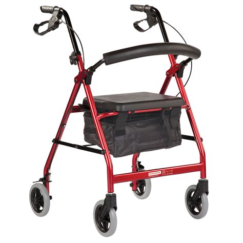 Seat walker Smooth Glide Wheeled Standard Red Product Code BL1089 for ...