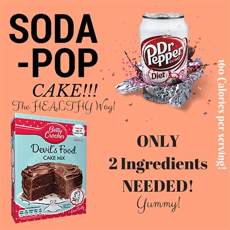 LOVE. Unconditionally.: Dr. Pepper Soda Pop Cake! Low Calorie!