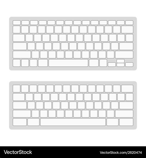 Printable Blank Keyboard Template