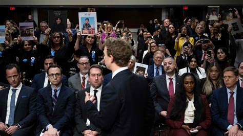 "I'm sorry for everything," Meta CEO Mark Zuckerberg tells families of children harmed by social ...