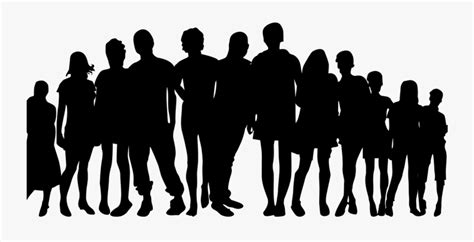 Family And Friends Silhouette , Free Transparent Clipart - ClipartKey