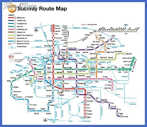 Osaka Metro Map - ToursMaps.com