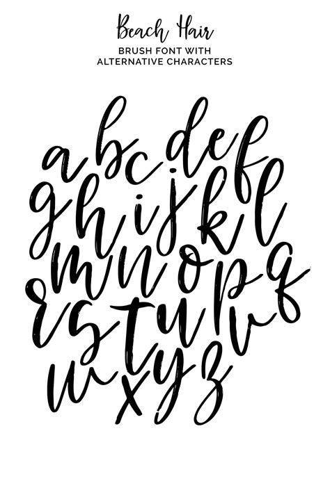 Printable Alphabet Hand Lettering Fonts