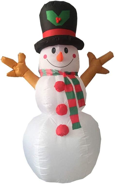 CDL 5ft Airblown Christmas Inflatable Snowman Animated Outdoor Xmas Yard Decorations 101: Amazon ...