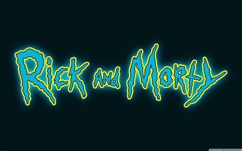 Rick and Morty Logo Ultra HD Desktop Background Wallpaper for ...