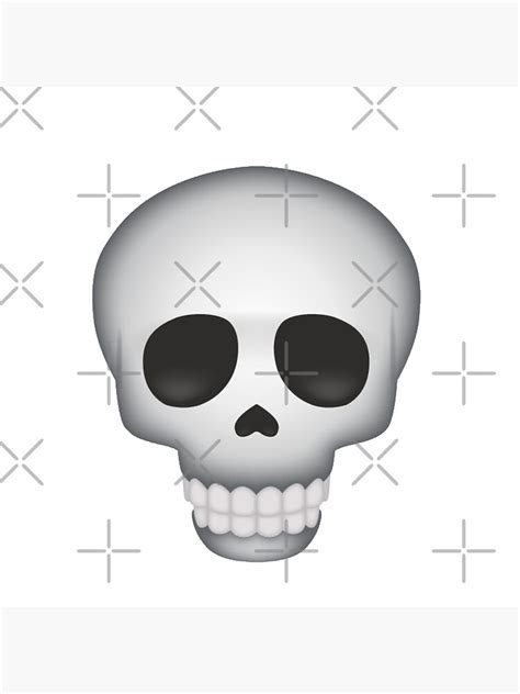 "Skull Emoji" Poster for Sale by CassieG00 | Redbubble