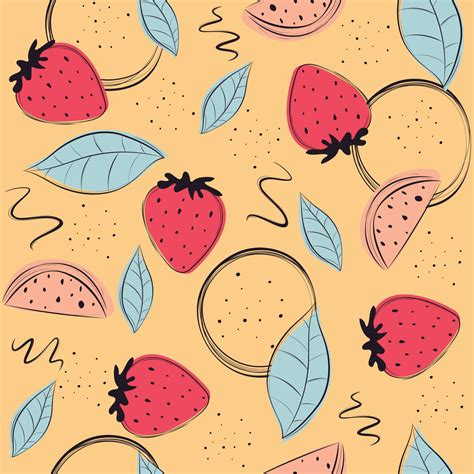 design with strawberry 12044606 Vector Art at Vecteezy