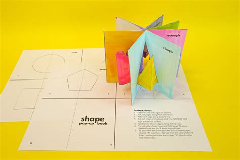 How to Make a Clever Shape Pop-up Book - Babble Dabble Do