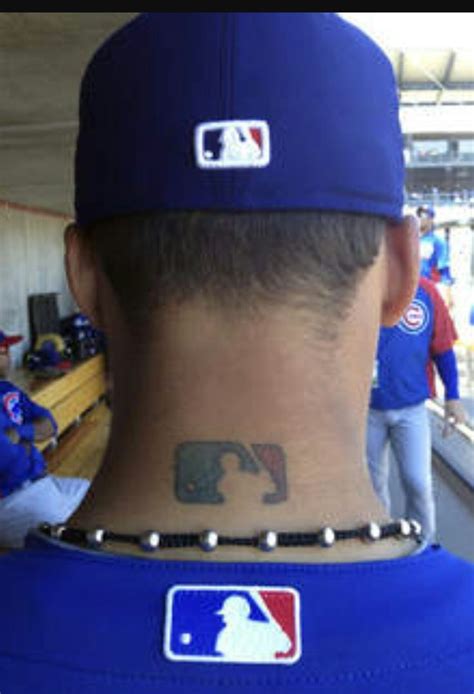 Javy Baez neck tattoo | Chicago cubs fans, Chicago cubs baseball, Cubs baseball