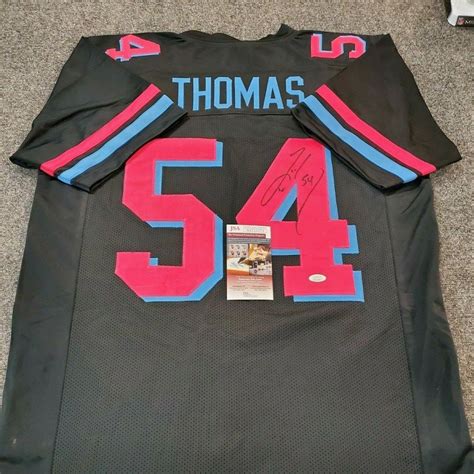 Zach Thomas Autographed Signed Miami Dolphins Signed Miami Vice Jersey ...