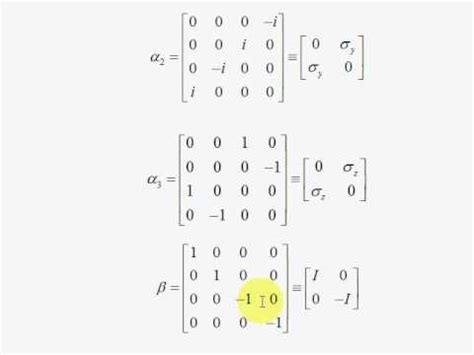 L5. Dirac Matrices Shortcuts - YouTube