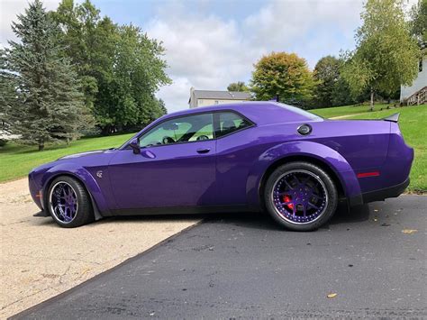 Dodge Challenger Hellcat Widebody Purple Triumph Forged Gunslinger II ...