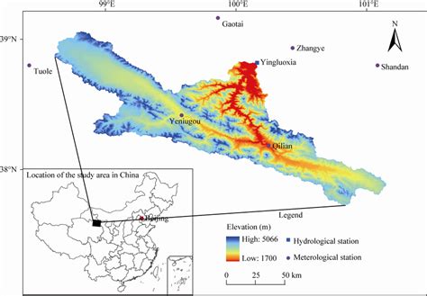 A sketch of the upper Heihe River watershed | Download Scientific Diagram