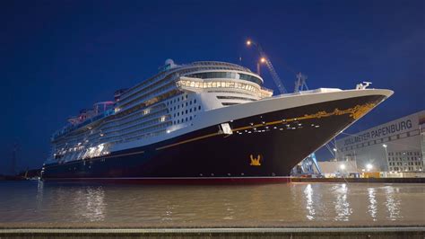 Watch Disney Wish, the World's First Triton-Class Cruise Ship, Float Out in Germany - autoevolution