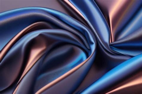 Premium AI Image | A silk fabric that is blue and pink.