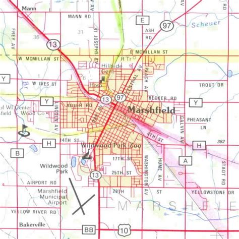 Marshfield Wisconsin Map | Zip Code Map