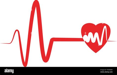 Heart beat hospital line logo vector Stock Vector Image & Art - Alamy