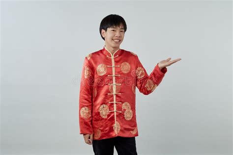 Asian Man with Chinese Traditional Dress Cheongsam Stock Photo - Image ...