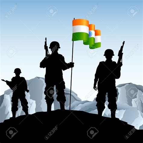 indian soldier salute clipart - Clipground