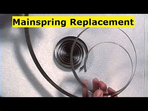 Clock Mainspring Replacement basics. Clock repair lesson. How to replace a mainspring. - YouTube