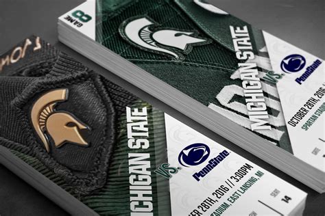 MSU Football Tickets on Behance