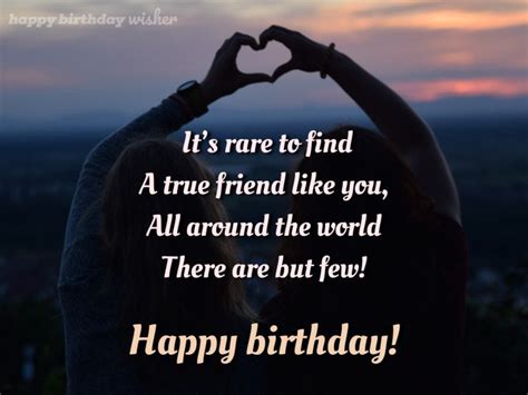 A friend as true as you - Happy Birthday Wisher