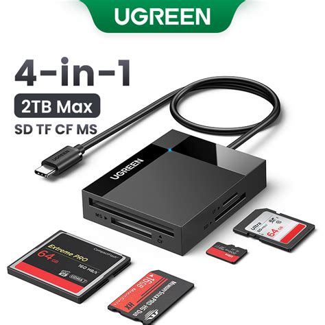 UGREEN SD Card Reader USB 3.0 Dual Slot Flash Memory Card Reader TF SD ...