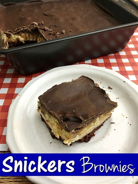 Snickers Peanut Butter Brownies - The Frugal Navy Wife