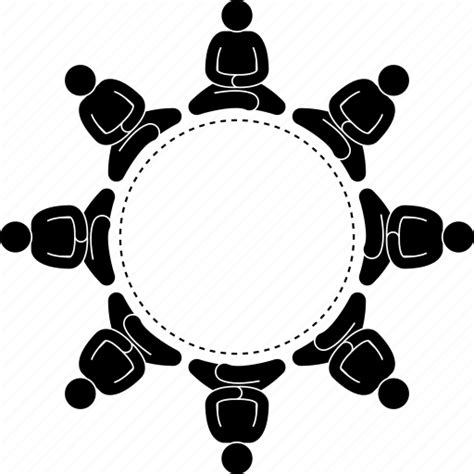 Circle, meditate, meditation, people, round, sitting icon - Download on Iconfinder