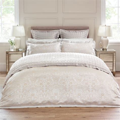 Dorma Tatianna Natural Jacquard Duvet Cover Dunelm