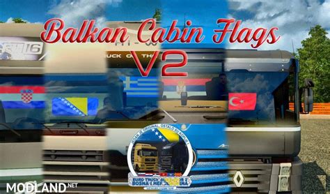 Balkan Cabin Flags mod for ETS 2