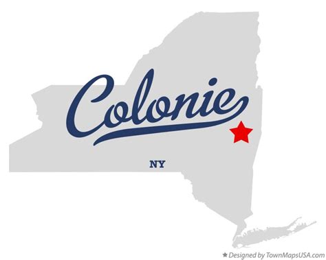 Map of Colonie, NY, New York