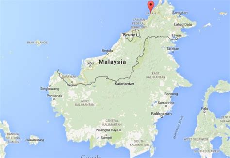 Where is Kota Kinabalu on map of Borneo