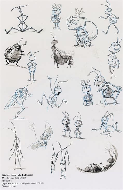 Disney Bugs Life Black and White Clipart