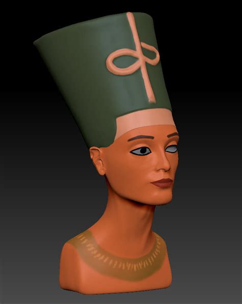 Nefertiti Bust by Jeakim on DeviantArt