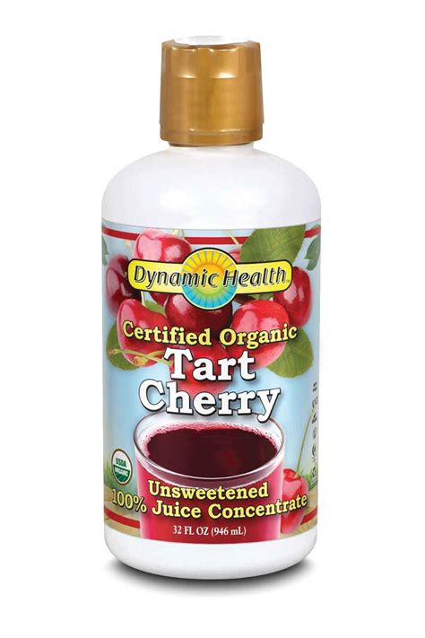 Dynamic Health 10184 Organic Tart Cherry Juice Concentrate, 32 Ounce