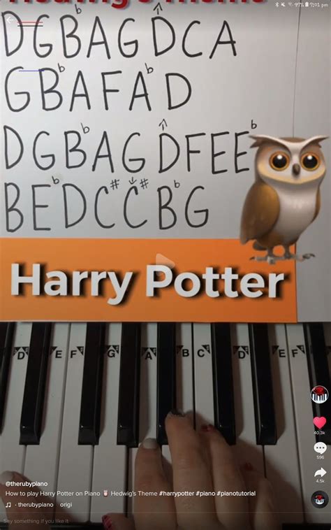 #pianomusic | Piano notes songs, Harry potter music, Piano music with letters