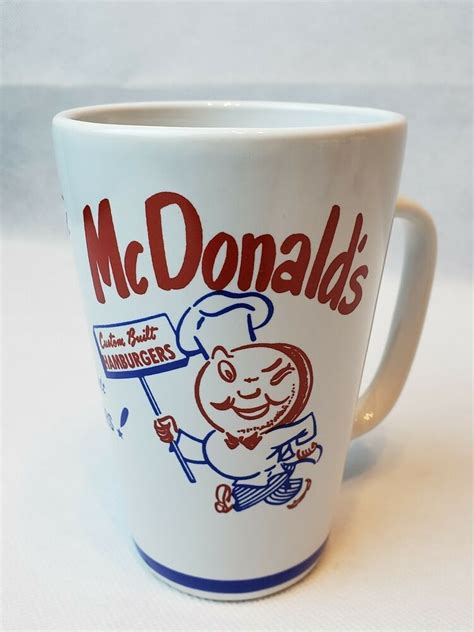 McDonalds Coffee Cup Mug Over 15 Million Custom Built Hamburgers | Mugs, Mcdonalds coffee ...