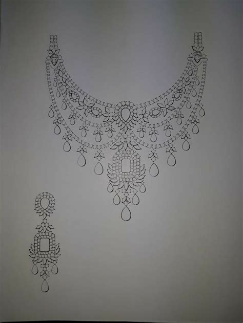 Different diamond necklace | Jewelry design patterns, Jewelry drawing, Jewelry design drawing