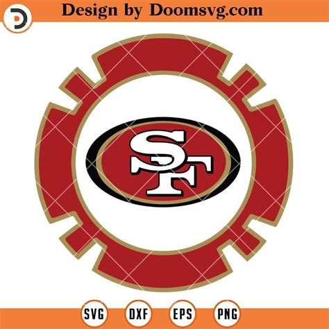 49ers Logo Circle SVG, San Francisco 49ers SVG, NFL Football Team SVG Files For Cricut - Doomsvg